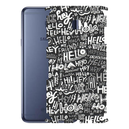 Samsung M/F/Note/Flip and C Phone Skins (All Models) - Hi Hello Doodles - Matte Finish (M-25) Samsung Galaxy C7 Pro