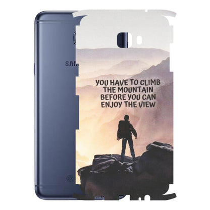Samsung M/F/Note/Flip and C Phone Skins (All Models) - Motivational Hiking Mountain - Matte Finish (M-28) Samsung Galaxy C7 Pro