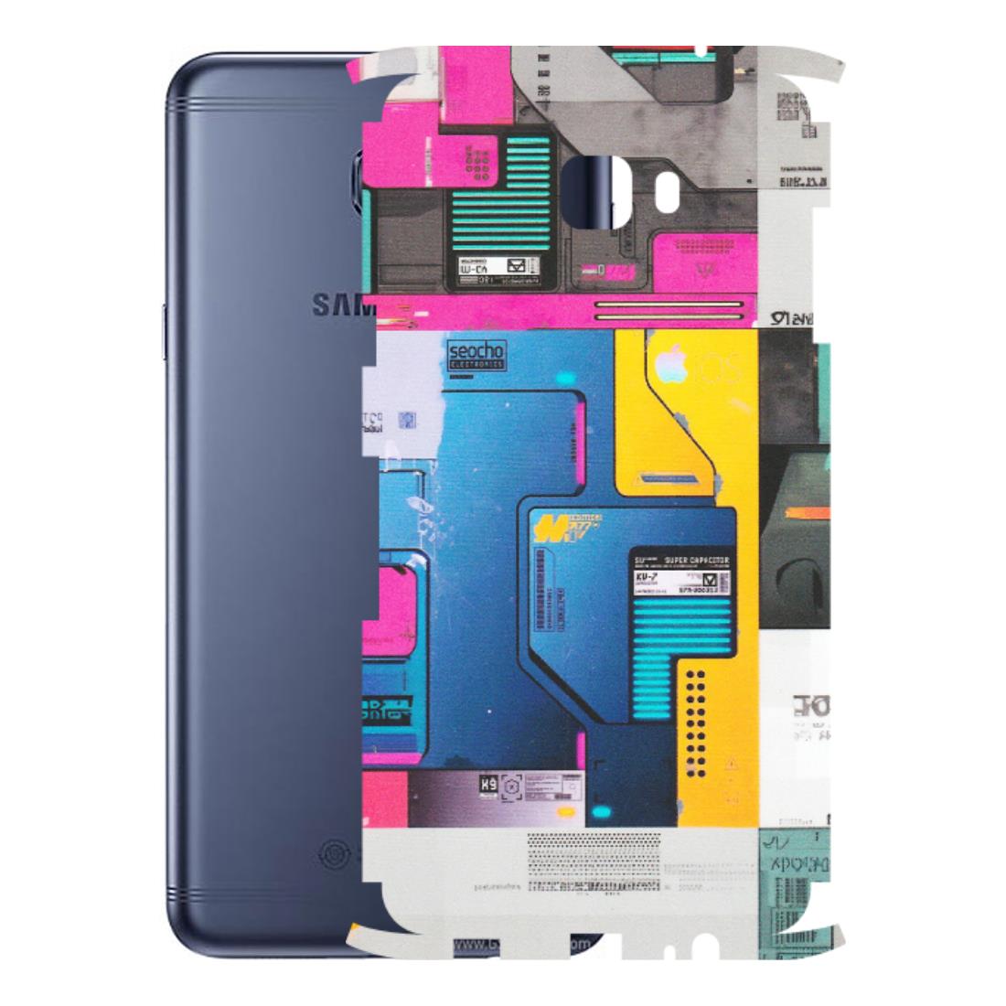 Samsung M/F/Note/Flip and C Phone Skins (All Models) - Colourfull Motherboard Internals - Matte Finish (M-55) Samsung Galaxy C7 Pro