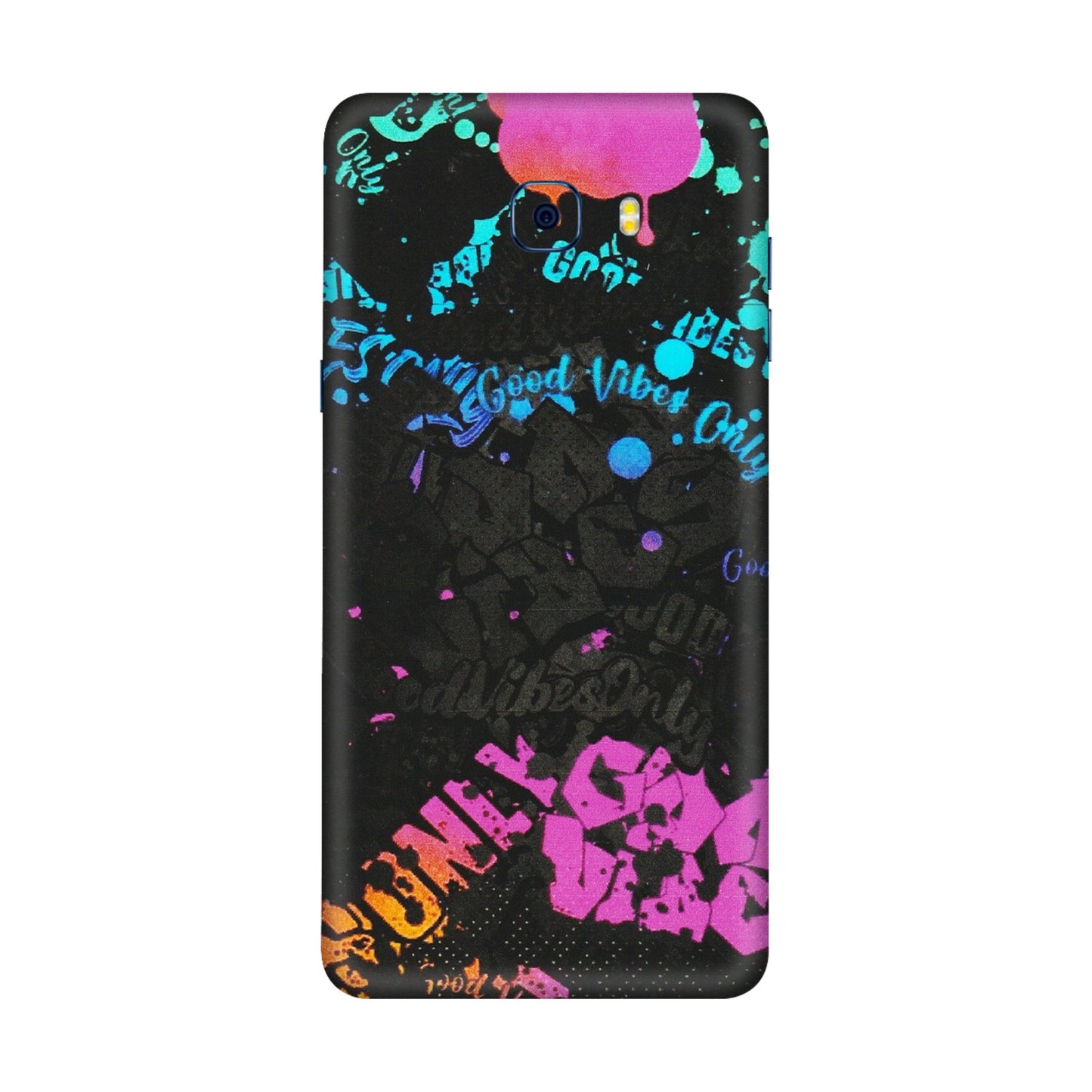 Samsung M/F/Note/Flip and C Phone Skins (All Models) - Majestic Black Vibes - Matte Finish (M-62) Samsung Galaxy C7 Pro