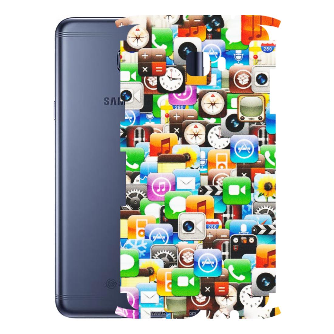 Samsung M/F/Note/Flip and C Phone Skins (All Models) - All Apple Icons - Matte Finish (M-93) Samsung Galaxy C7 Pro