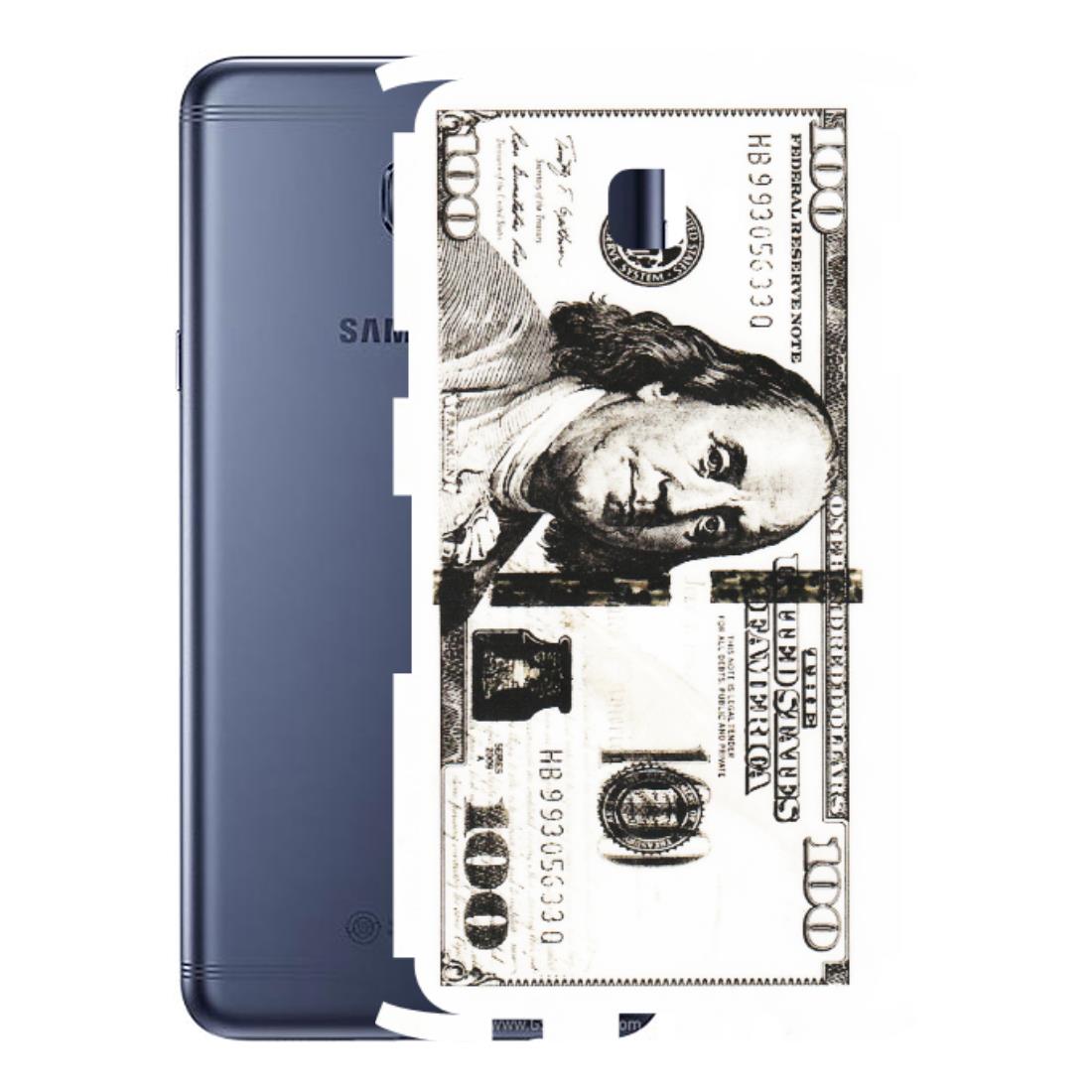 Samsung M/F/Note/Flip and C Phone Skins (All Models) - 100 Dollar Currency - Transparent Finish (T-01) Samsung Galaxy C7 Pro