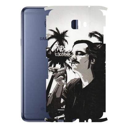 Samsung M/F/Note/Flip and C Phone Skins (All Models) - Pab Escobar - Transparent Finish (T-05) Samsung Galaxy C7 Pro