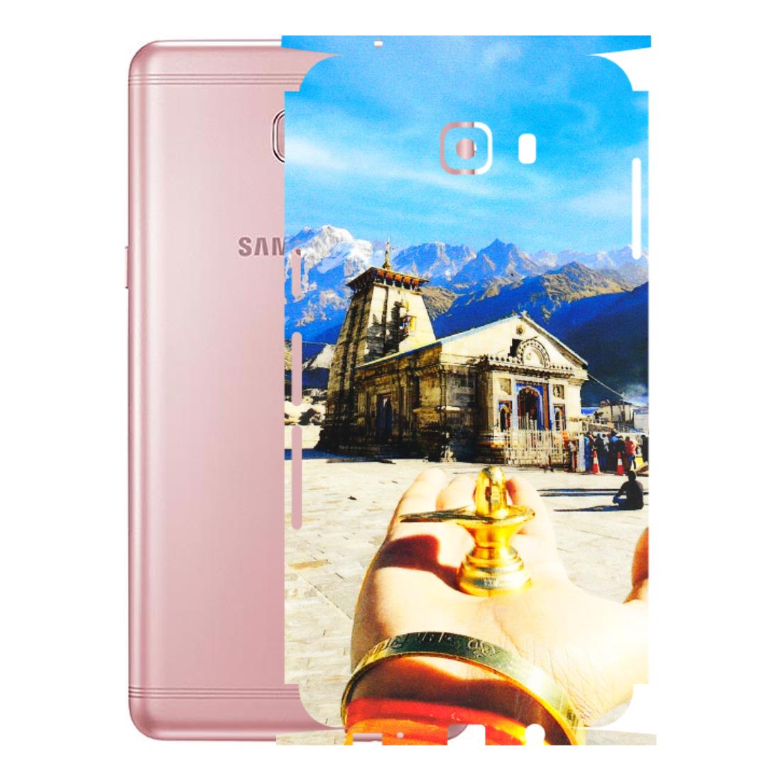 Samsung M/F/Note/Flip and C Phone Skins (All Models) - Beauty of Kedarnath - 3D Embossed Finish (L-108) Samsung Galaxy C9 Pro
