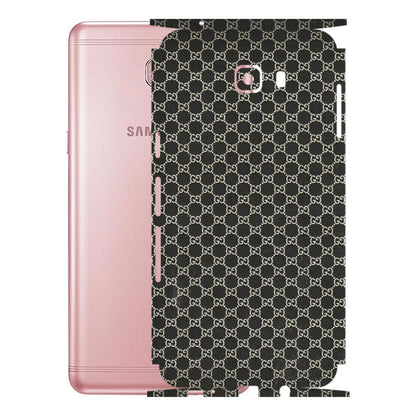Samsung M/F/Note/Flip and C Phone Skins (All Models) - Black G Print - 3D Embossed Finish (L-109) Samsung Galaxy C9 Pro
