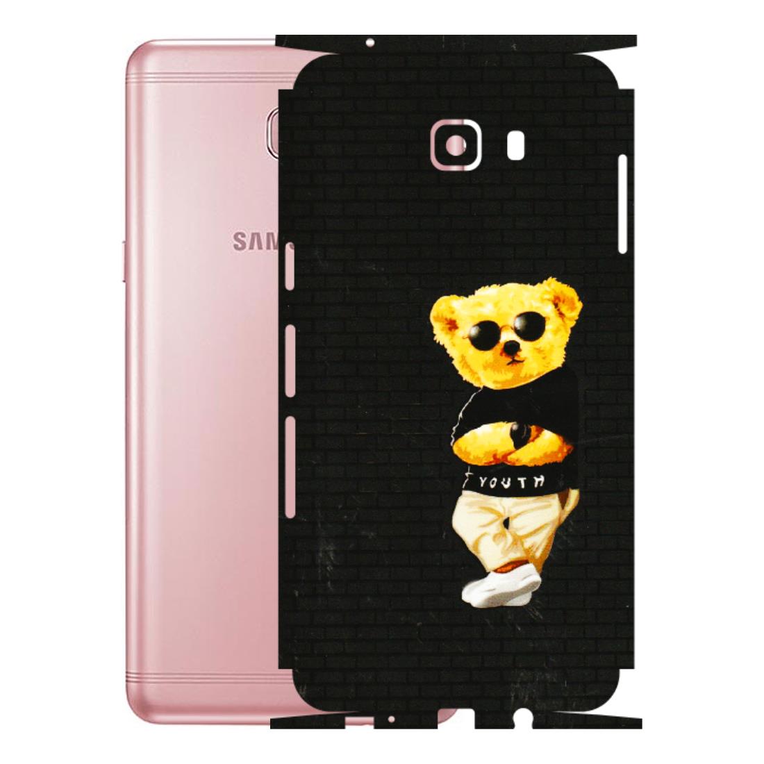 Samsung M/F/Note/Flip and C Phone Skins (All Models) - Classy Teddy Bear - 3D Embossed Finish (L-116) Samsung Galaxy C9 Pro