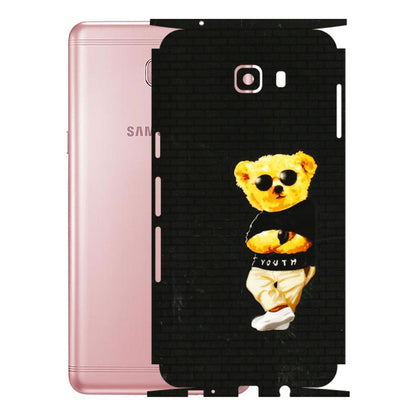Samsung M/F/Note/Flip and C Phone Skins (All Models) - Classy Teddy Bear - 3D Embossed Finish (L-116) Samsung Galaxy C9 Pro
