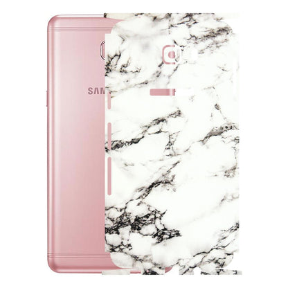Samsung M/F/Note/Flip and C Phone Skins (All Models) - Black and White Marble Texture - 3D Embossed Finish (L-124) Samsung Galaxy C9 Pro