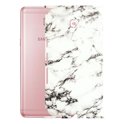 Samsung M/F/Note/Flip and C Phone Skins (All Models) - Black and White Marble Texture - 3D Embossed Finish (L-124) Samsung Galaxy C9 Pro