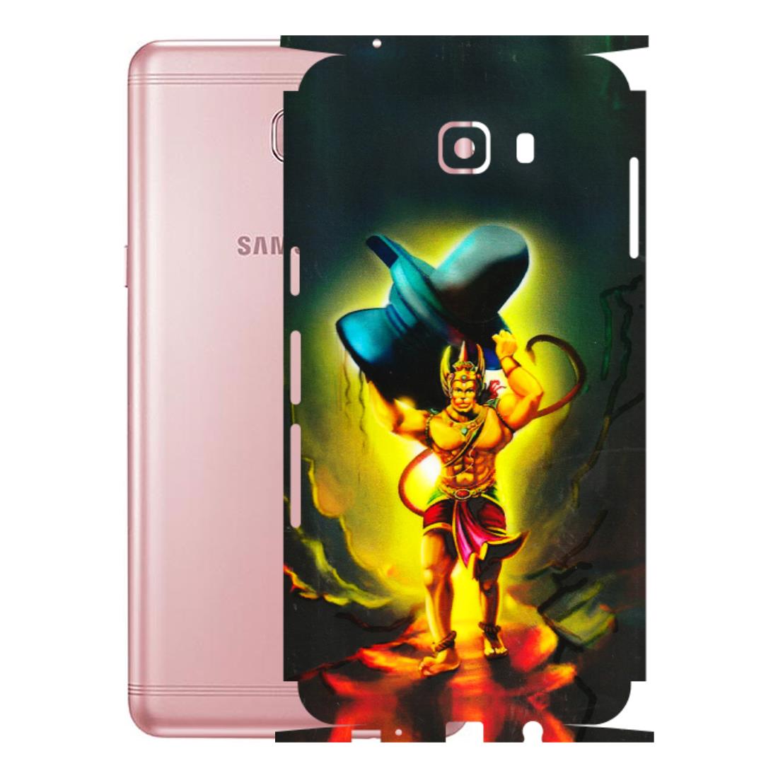 Samsung M/F/Note/Flip and C Phone Skins (All Models) - Hanuman Ji - 3D Embossed Finish (L-128) Samsung Galaxy C9 Pro
