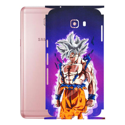 Samsung M/F/Note/Flip and C Phone Skins (All Models) - Goku Purple Anime - 3D Embossed Finish (L-147) Samsung Galaxy C9 Pro