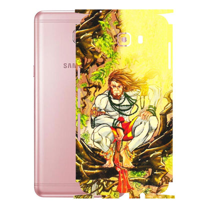 Samsung M/F/Note/Flip and C Phone Skins (All Models) - Lord Hanuman - 3D Embossed Finish (L-152) Samsung Galaxy C9 Pro