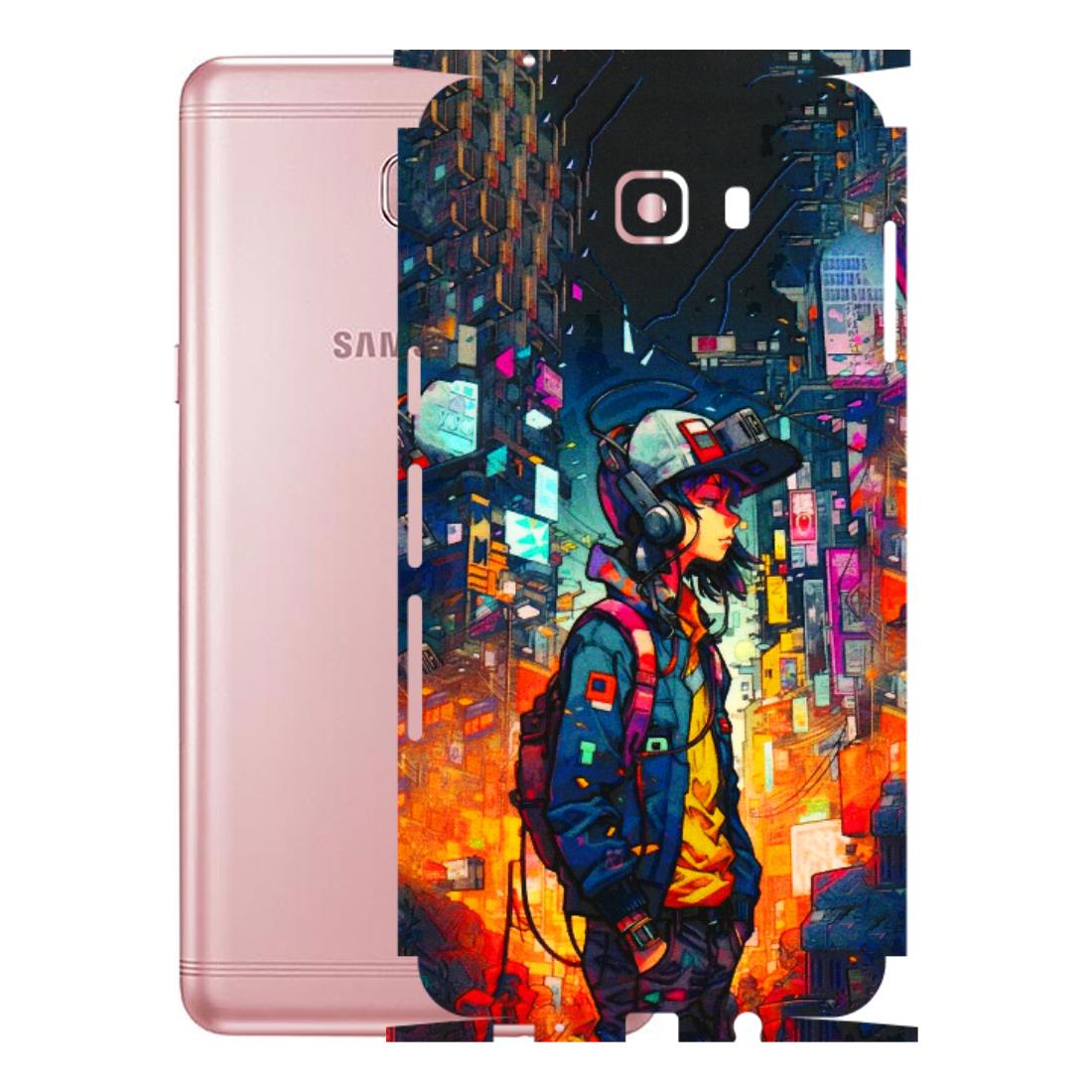 Samsung M/F/Note/Flip and C Phone Skins (All Models) - Street Anime Guy - 3D Embossed Finish (L-158) Samsung Galaxy C9 Pro