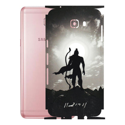 Samsung M/F/Note/Flip and C Phone Skins (All Models) - Jai Siya Ram - 3D Embossed Finish (L-200) Samsung Galaxy C9 Pro