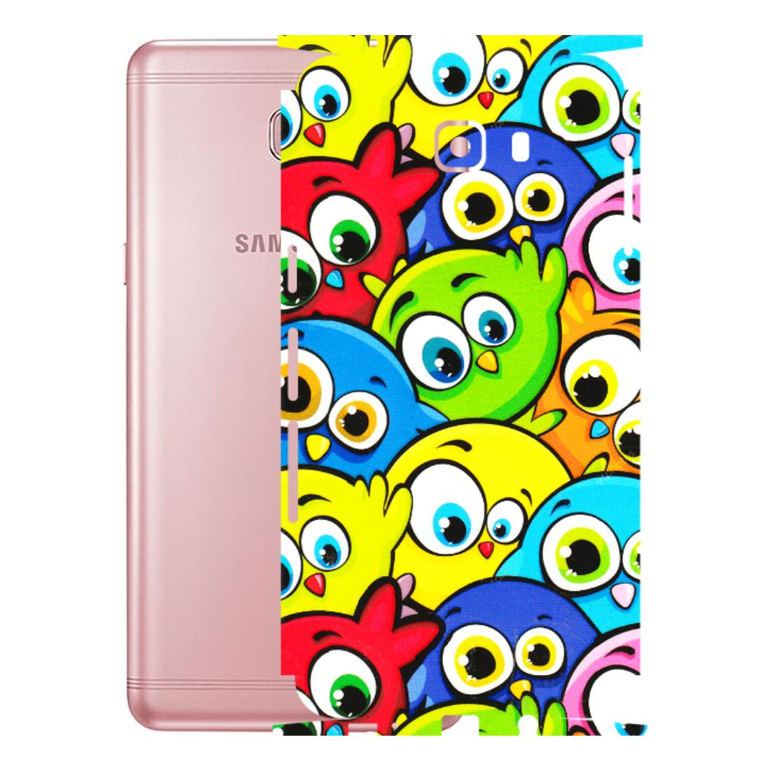 Samsung M/F/Note/Flip and C Phone Skins (All Models) - Cute Fluffy Birds - 3D Embossed Finish (L-213) Samsung Galaxy C9 Pro