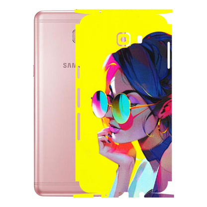 Samsung M/F/Note/Flip and C Phone Skins (All Models) - Bold Stylish Girl - 3D Embossed Finish (L-222) Samsung Galaxy C9 Pro