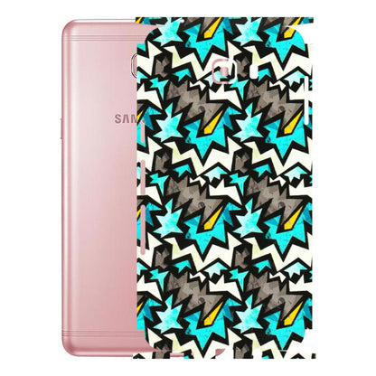 Samsung M/F/Note/Flip and C Phone Skins (All Models) - Funky Zig Zag - 3D Embossed Finish (L-223) Samsung Galaxy C9 Pro