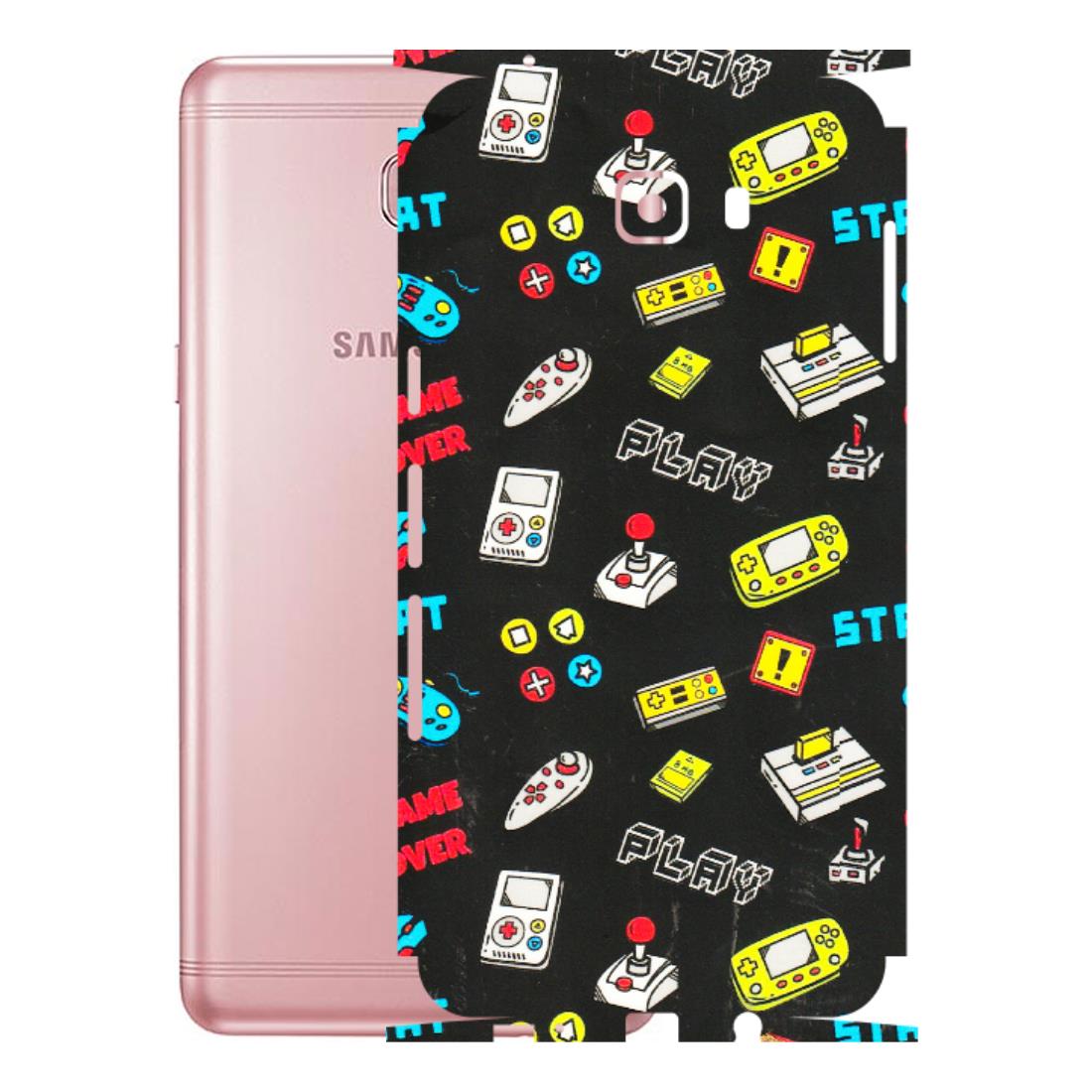 Samsung M/F/Note/Flip and C Phone Skins (All Models) - Gaming Doodles - 3D Embossed Finish (L-224) Samsung Galaxy C9 Pro