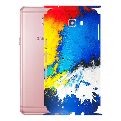 Samsung M/F/Note/Flip and C Phone Skins (All Models) - Acrylic Paint Spill - 3D Embossed Finish (L-229) Samsung Galaxy C9 Pro