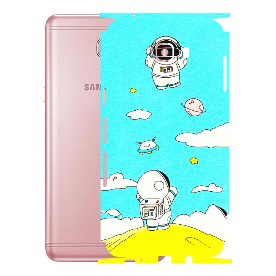 Samsung M/F/Note/Flip and C Phone Skins (All Models) - Blue Skies Astro Float - 3D Embossed Finish (L-230) Samsung Galaxy C9 Pro