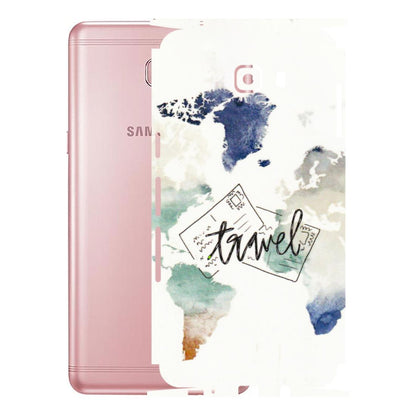 Samsung M/F/Note/Flip and C Phone Skins (All Models) - Travel The World - 3D Embossed Finish (L-232) Samsung Galaxy C9 Pro