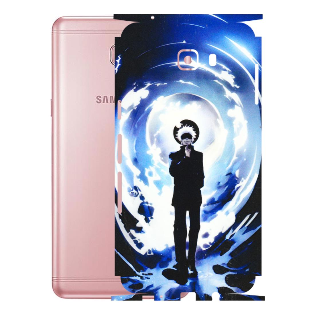 Samsung M/F/Note/Flip and C Phone Skins (All Models) - Satoru Gojo Dark Blue - 3D Embossed Finish (L-235) Samsung Galaxy C9 Pro