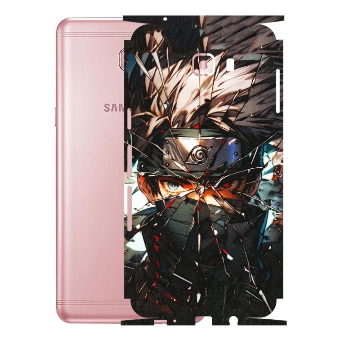 Samsung M/F/Note/Flip and C Phone Skins (All Models) - Kakashi Shattered Glass Effect - 3D Embossed Finish (L-237) Samsung Galaxy C9 Pro