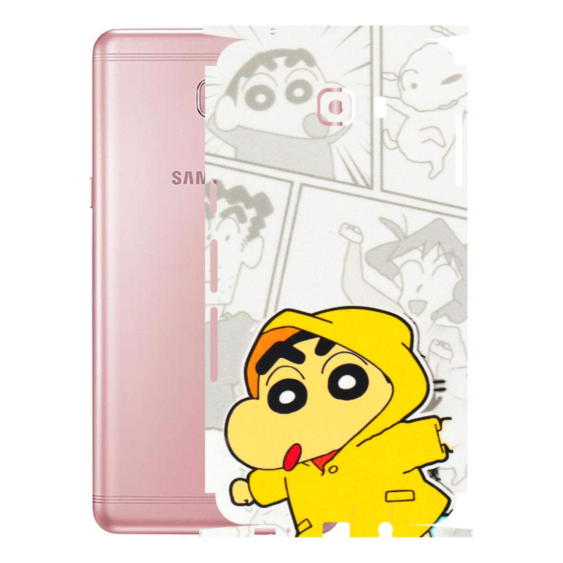 Samsung M/F/Note/Flip and C Phone Skins (All Models) - Yellow Shinchan Comic - 3D Embossed Finish (L-246) Samsung Galaxy C9 Pro