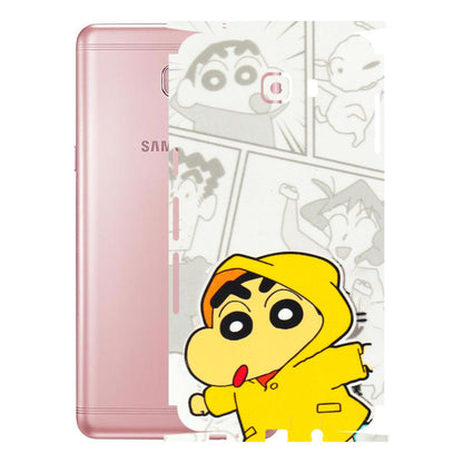 Samsung M/F/Note/Flip and C Phone Skins (All Models) - Yellow Shinchan Comic - 3D Embossed Finish (L-246) Samsung Galaxy C9 Pro