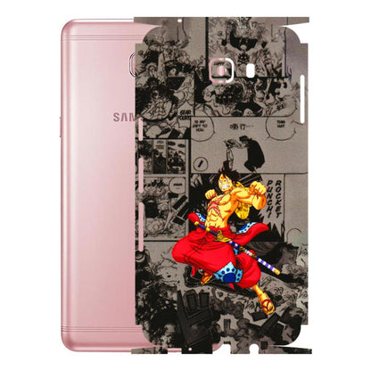 Samsung M/F/Note/Flip and C Phone Skins (All Models) - One Piece Rocket Punch Manga - 3D Embossed Finish (L-25) Samsung Galaxy C9 Pro