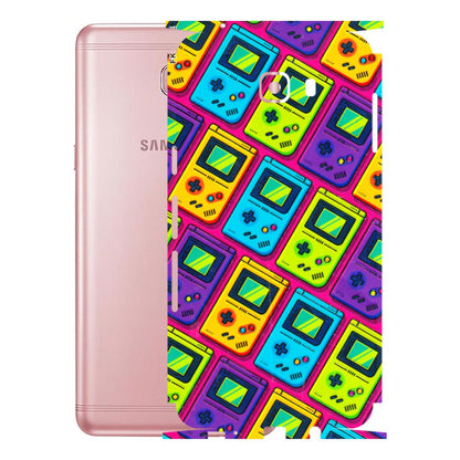Samsung M/F/Note/Flip and C Phone Skins (All Models) - Gameboy Colourful - 3D Embossed Finish (L-266) Samsung Galaxy C9 Pro