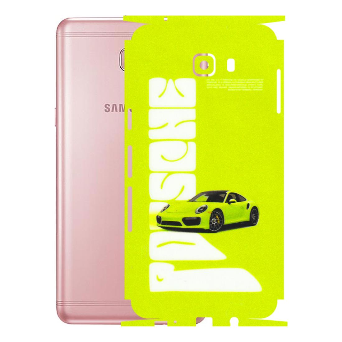 Samsung M/F/Note/Flip and C Phone Skins (All Models) - Lime Green Porche - 3D Embossed Finish (L-30) Samsung Galaxy C9 Pro