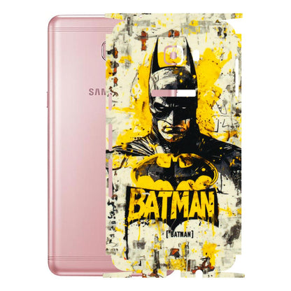 Samsung M/F/Note/Flip and C Phone Skins (All Models) - Batman Yellow BT - 3D Embossed Finish (L-304) Samsung Galaxy C9 Pro