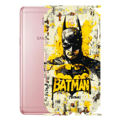 Samsung M/F/Note/Flip and C Phone Skins (All Models) - Batman Yellow BT - 3D Embossed Finish (L-304) Samsung Galaxy C9 Pro