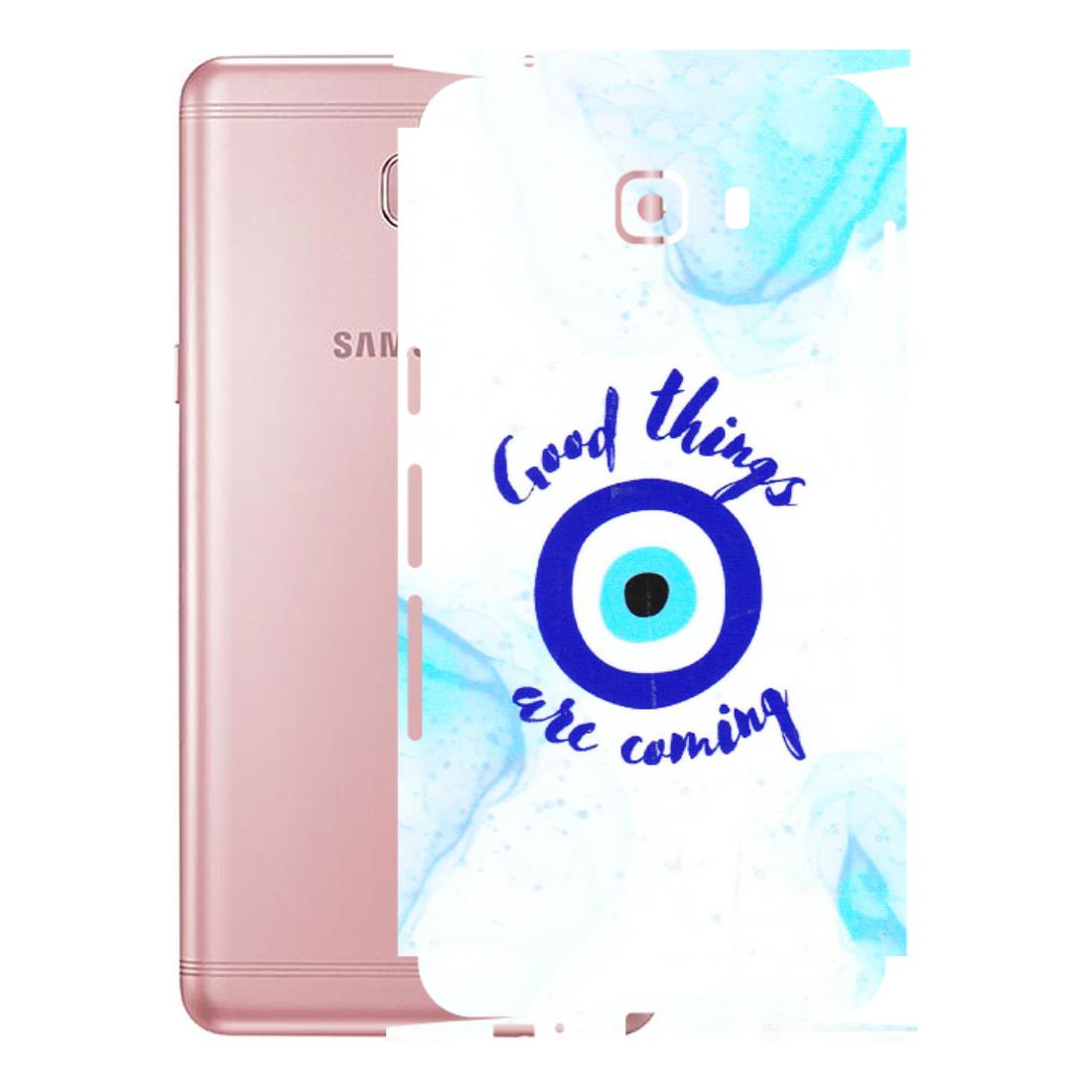 Samsung M/F/Note/Flip and C Phone Skins (All Models) - Evil Eye Good Things Are Coming - 3D Embossed Finish (L-322) Samsung Galaxy C9 Pro