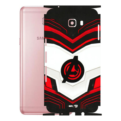 Samsung M/F/Note/Flip and C Phone Skins (All Models) - Avengers Logo - 3D Embossed Finish (L-55) Samsung Galaxy C9 Pro