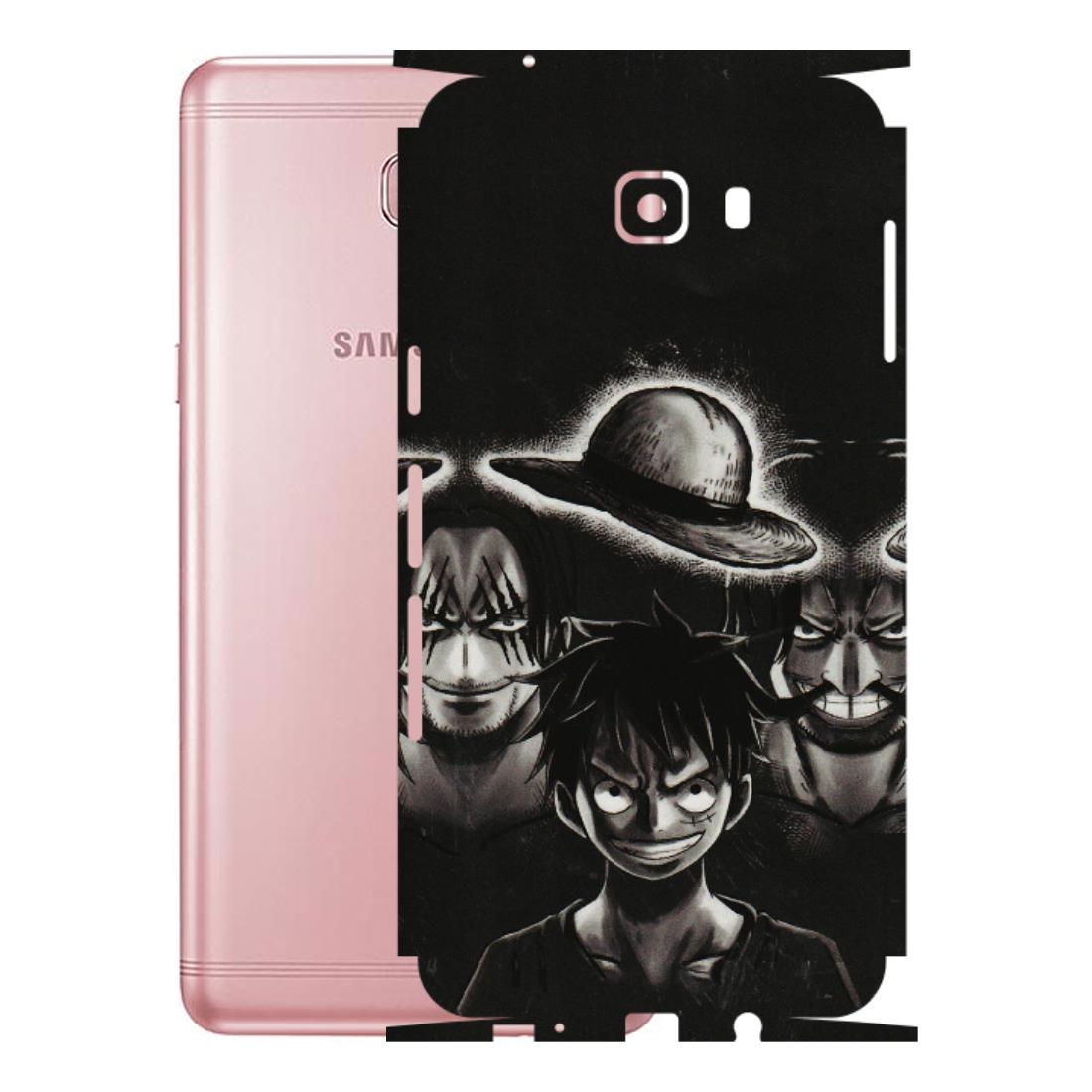 Samsung M/F/Note/Flip and C Phone Skins (All Models) - Black Luffy Hat - 3D Embossed Finish (L-57) Samsung Galaxy C9 Pro
