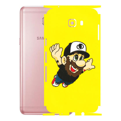 Samsung M/F/Note/Flip and C Phone Skins (All Models) - Flying Beardo - 3D Embossed Finish (L-60) Samsung Galaxy C9 Pro