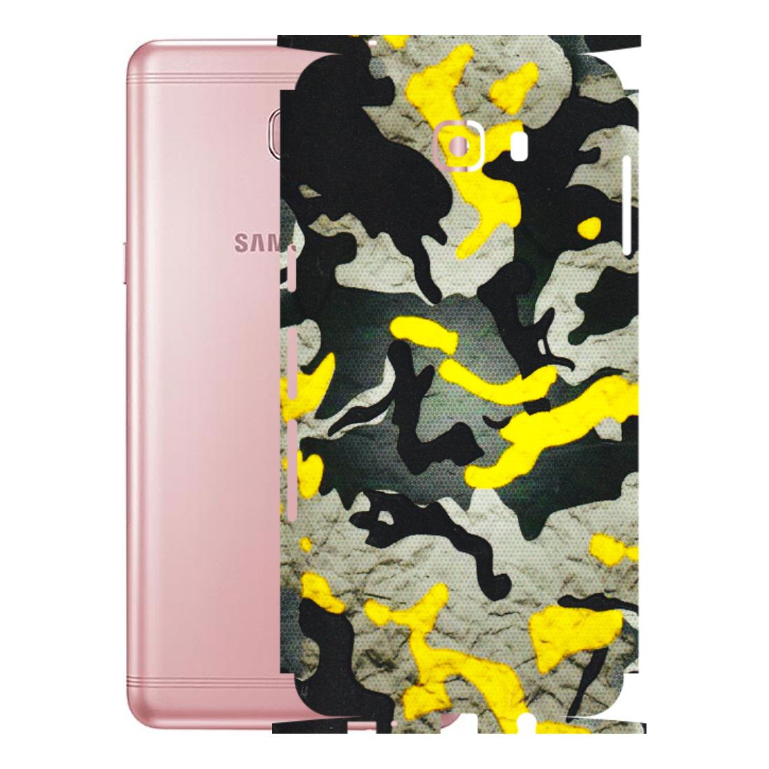 Samsung M/F/Note/Flip and C Phone Skins (All Models) - Yellow Camouflage - 3D Embossed Finish (L-61) Samsung Galaxy C9 Pro