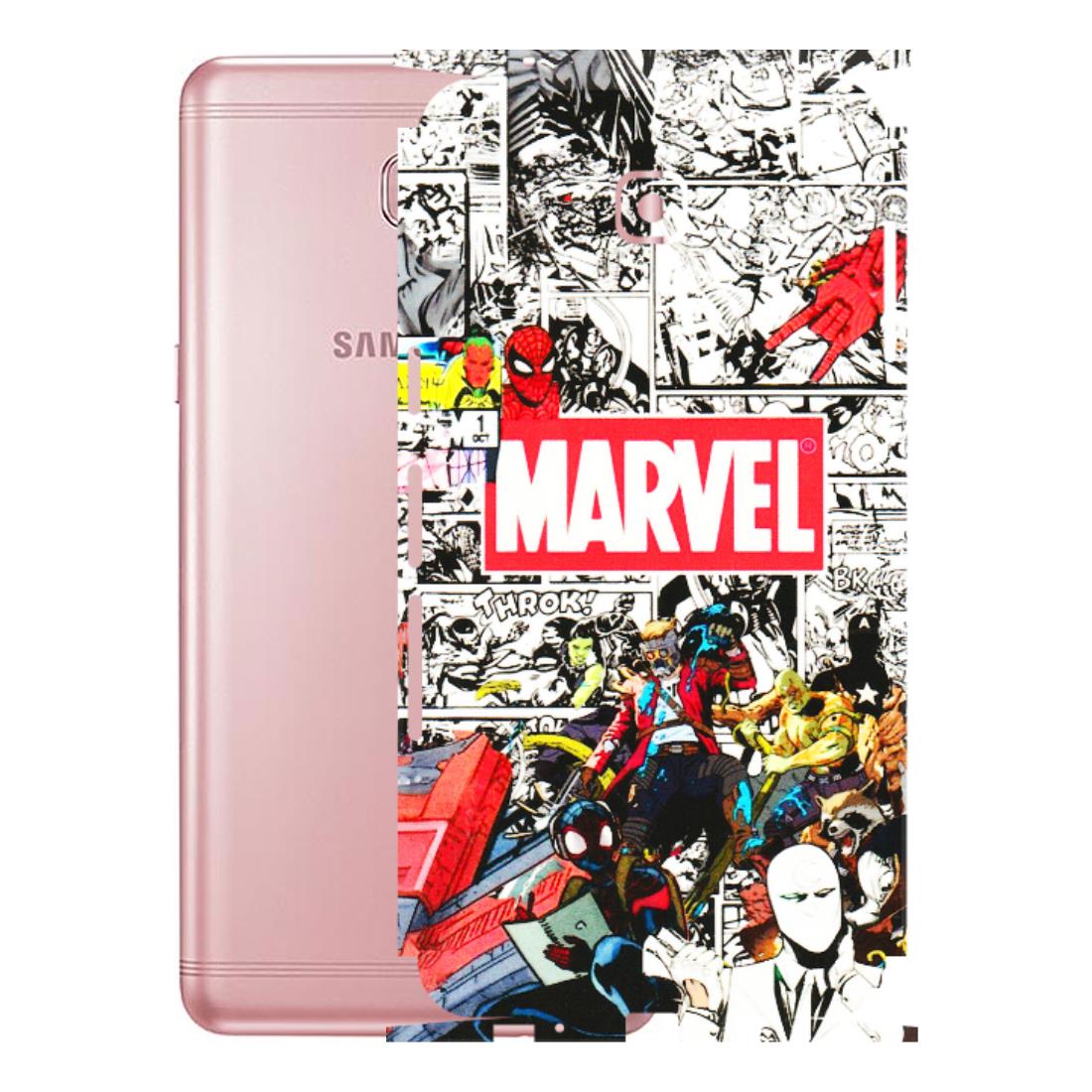 Samsung M/F/Note/Flip and C Phone Skins (All Models) - Marvel Colorful Comic - 3D Embossed Finish (L-64) Samsung Galaxy C9 Pro
