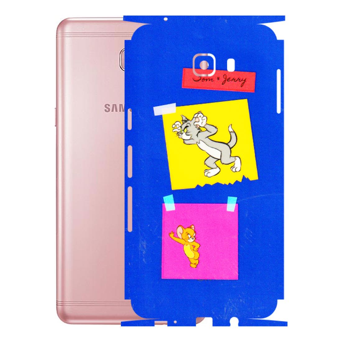 Samsung M/F/Note/Flip and C Phone Skins (All Models) - Tom N Jerry Sticky Notes - 3D Embossed Finish (L-88) Samsung Galaxy C9 Pro