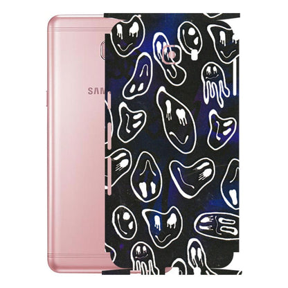 Samsung M/F/Note/Flip and C Phone Skins (All Models) - Distorted Smileys - 3D Embossed Finish (L-92) Samsung Galaxy C9 Pro