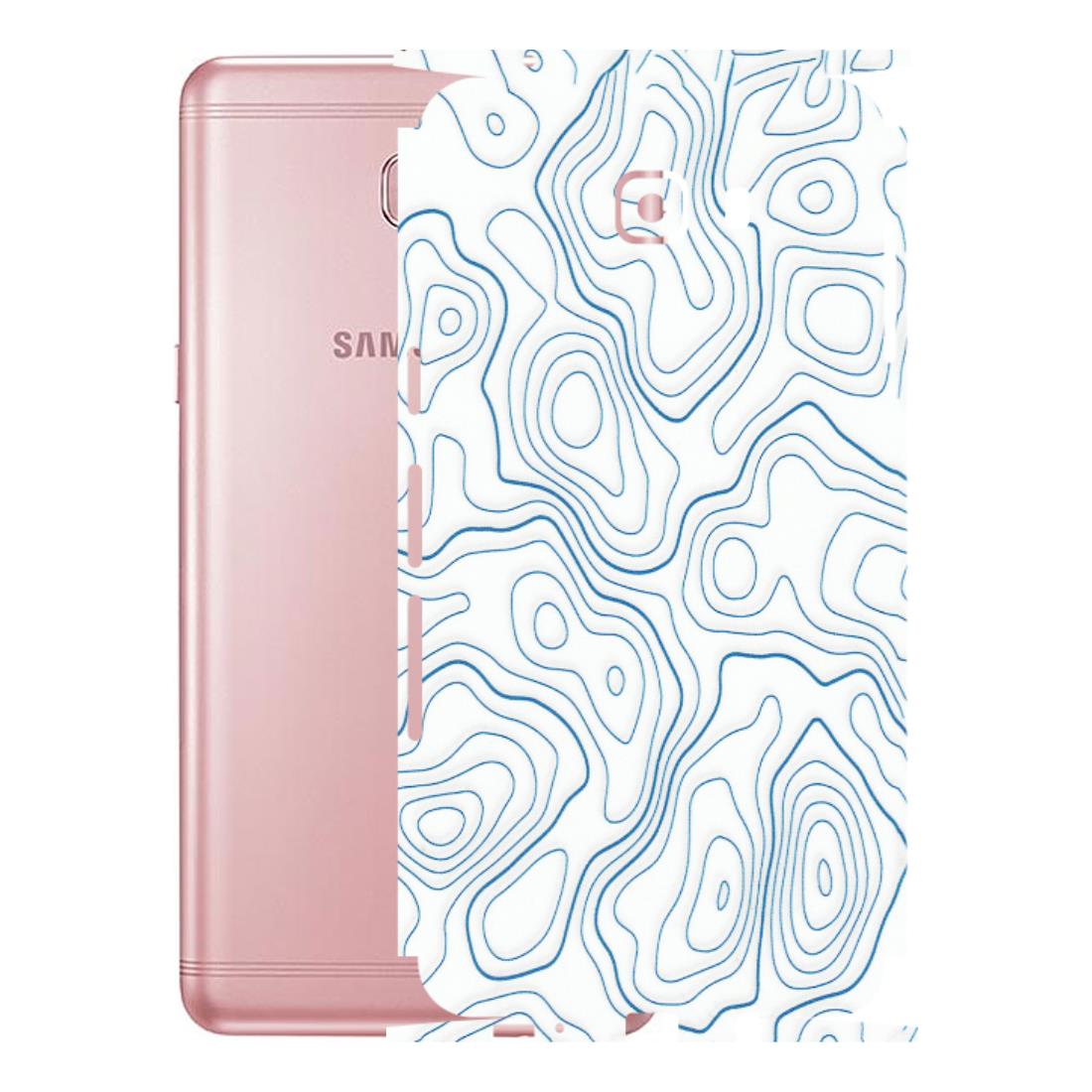 Samsung M/F/Note/Flip and C Phone Skins (All Models) - Blue And White Swirls - Matte Finish (M-139) Samsung Galaxy C9 Pro