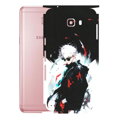 Samsung M/F/Note/Flip and C Phone Skins (All Models) - Gojo Powerful Charater Kaisen Anime - Matte Finish (M-144) Samsung Galaxy C9 Pro