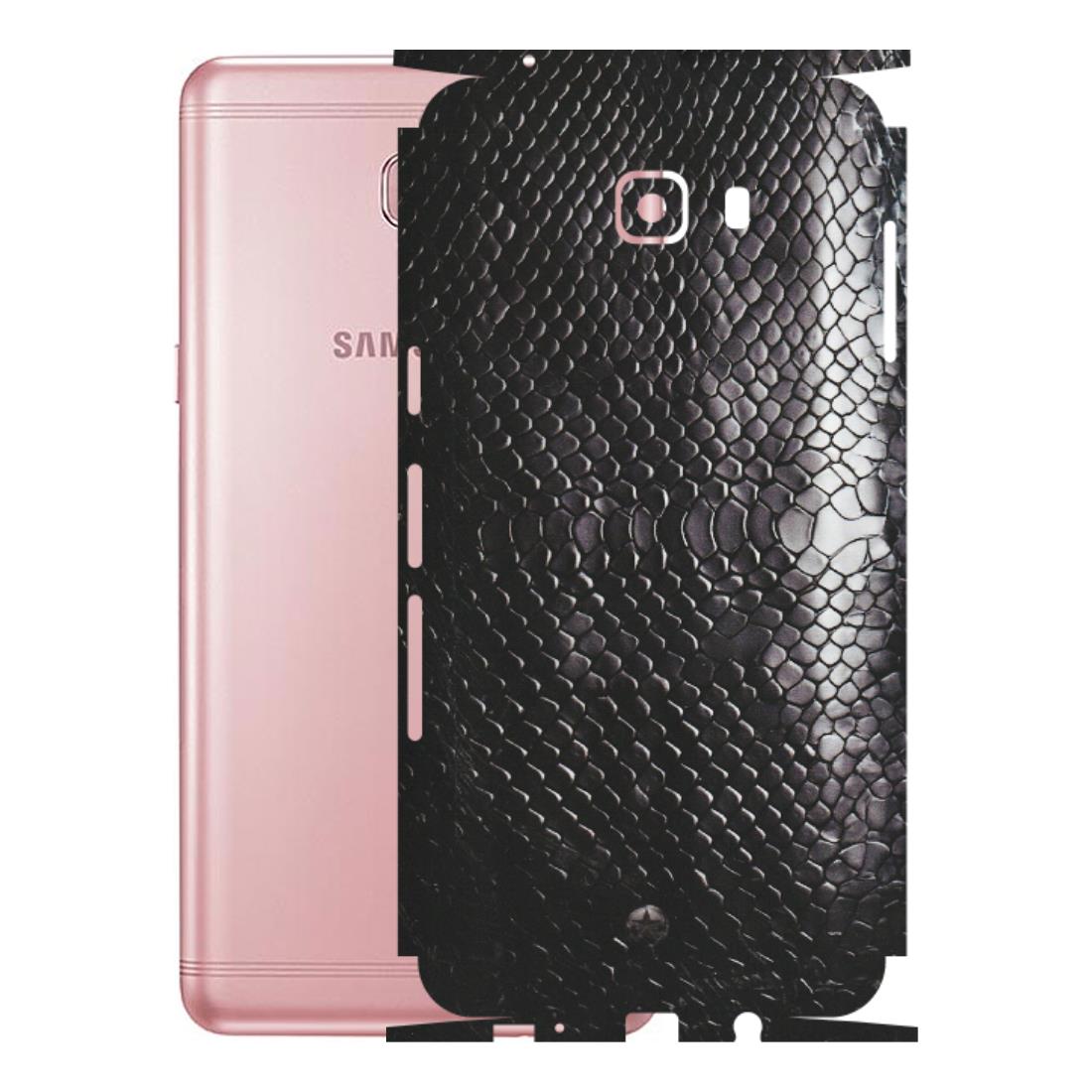 Samsung M/F/Note/Flip and C Phone Skins (All Models) - Black Snack Leather - Matte Finish (M-147) Samsung Galaxy C9 Pro