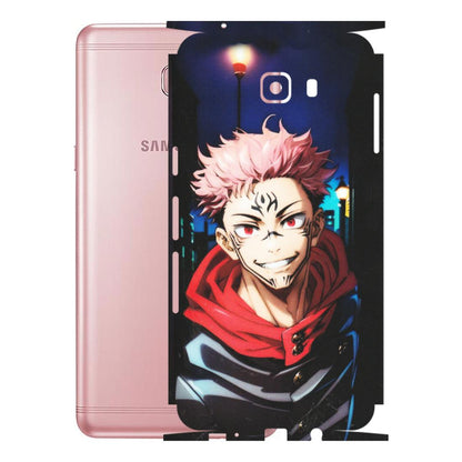 Samsung M/F/Note/Flip and C Phone Skins (All Models) - Yuji Itadori Funny Face Anime - Matte Finish (M-152) Samsung Galaxy C9 Pro