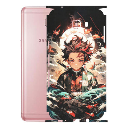 Samsung M/F/Note/Flip and C Phone Skins (All Models) - Tanjiro Demon Slayer Anime - Matte Finish (M-158) Samsung Galaxy C9 Pro