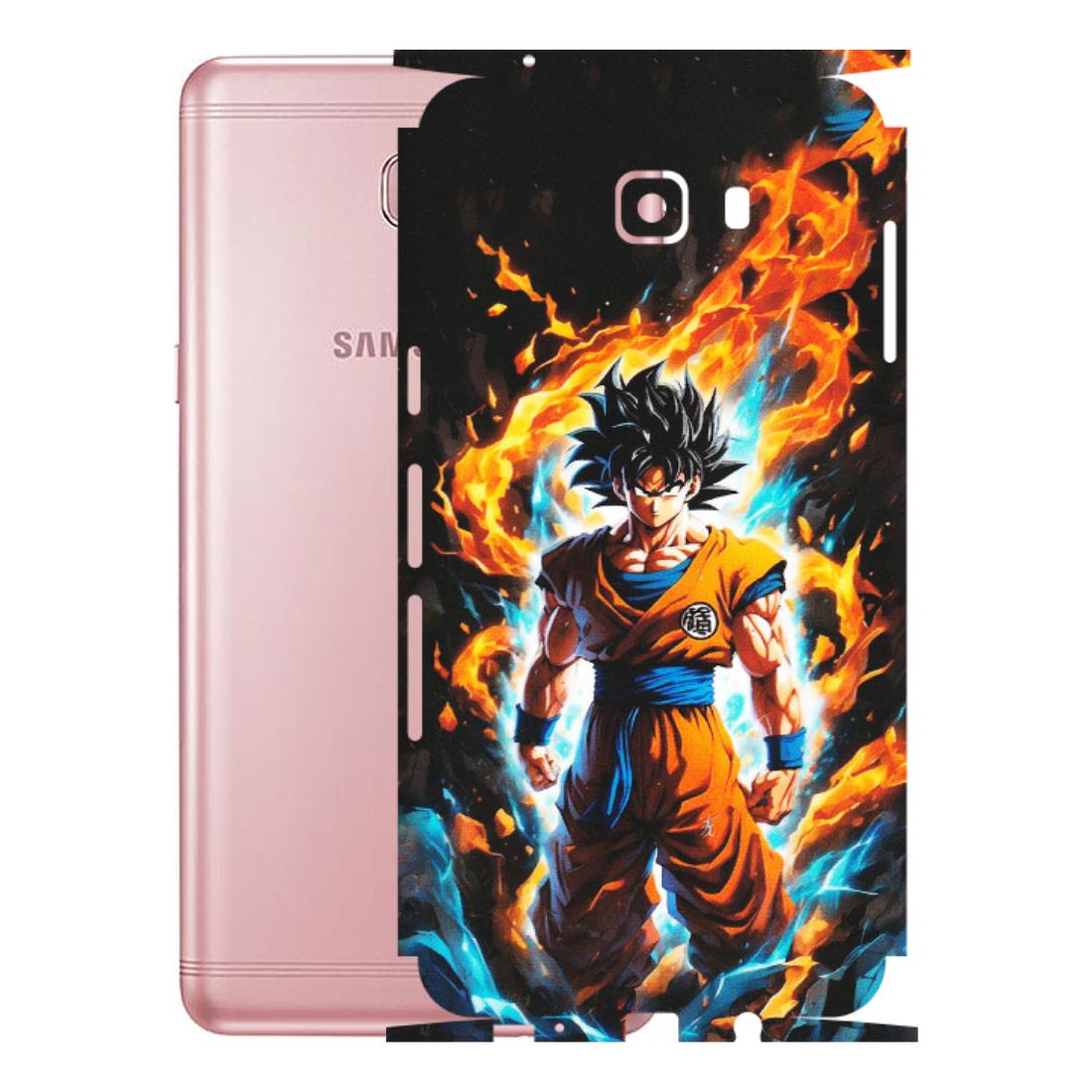 Samsung M/F/Note/Flip and C Phone Skins (All Models) - Goku Transformation Anime - Matte Finish (M-159) Samsung Galaxy C9 Pro