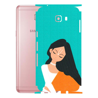 Samsung M/F/Note/Flip and C Phone Skins (All Models) - Radhe Radhe With Hindu Symbol - Matte Finish (M-164) Samsung Galaxy C9 Pro