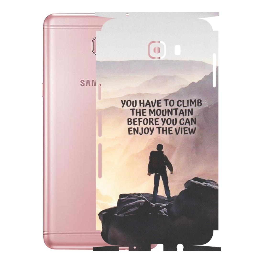 Samsung M/F/Note/Flip and C Phone Skins (All Models) - Motivational Hiking Mountain - Matte Finish (M-28) Samsung Galaxy C9 Pro
